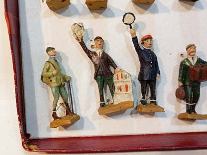 Elastolin (Lineol) Spur 0 Eisenbahnfigurenset in Originalkarton (73022)