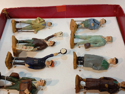 Elastolin (Lineol) Spur 0 Eisenbahnfigurenset in Originalkarton (73022)