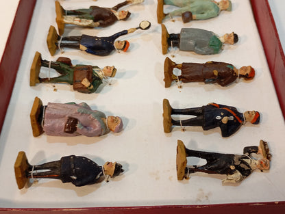 Elastolin (Lineol) Spur 0 Eisenbahnfigurenset in Originalkarton (73022)