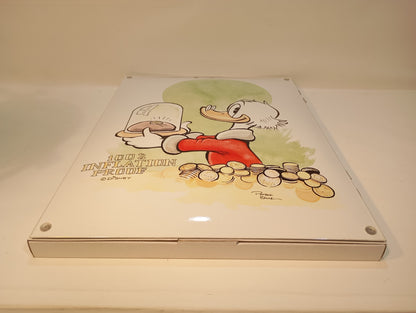 Scrooge McDuck Enamel Sign OVP Limited Edition No. 87/100 (73027)
