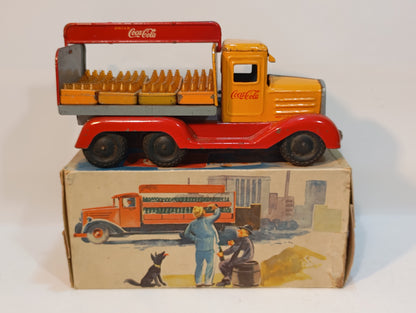 Göso Coca Cola Beverage Truck OVP Rare Picture Box (73039)