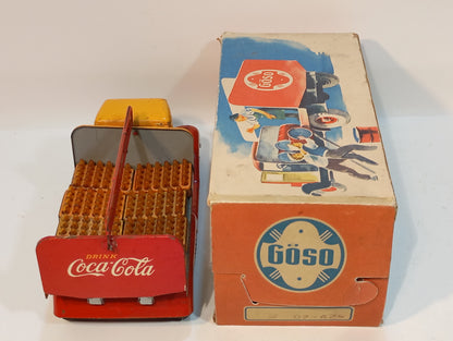 Göso Coca Cola Beverage Truck OVP Rare Picture Box (73039)
