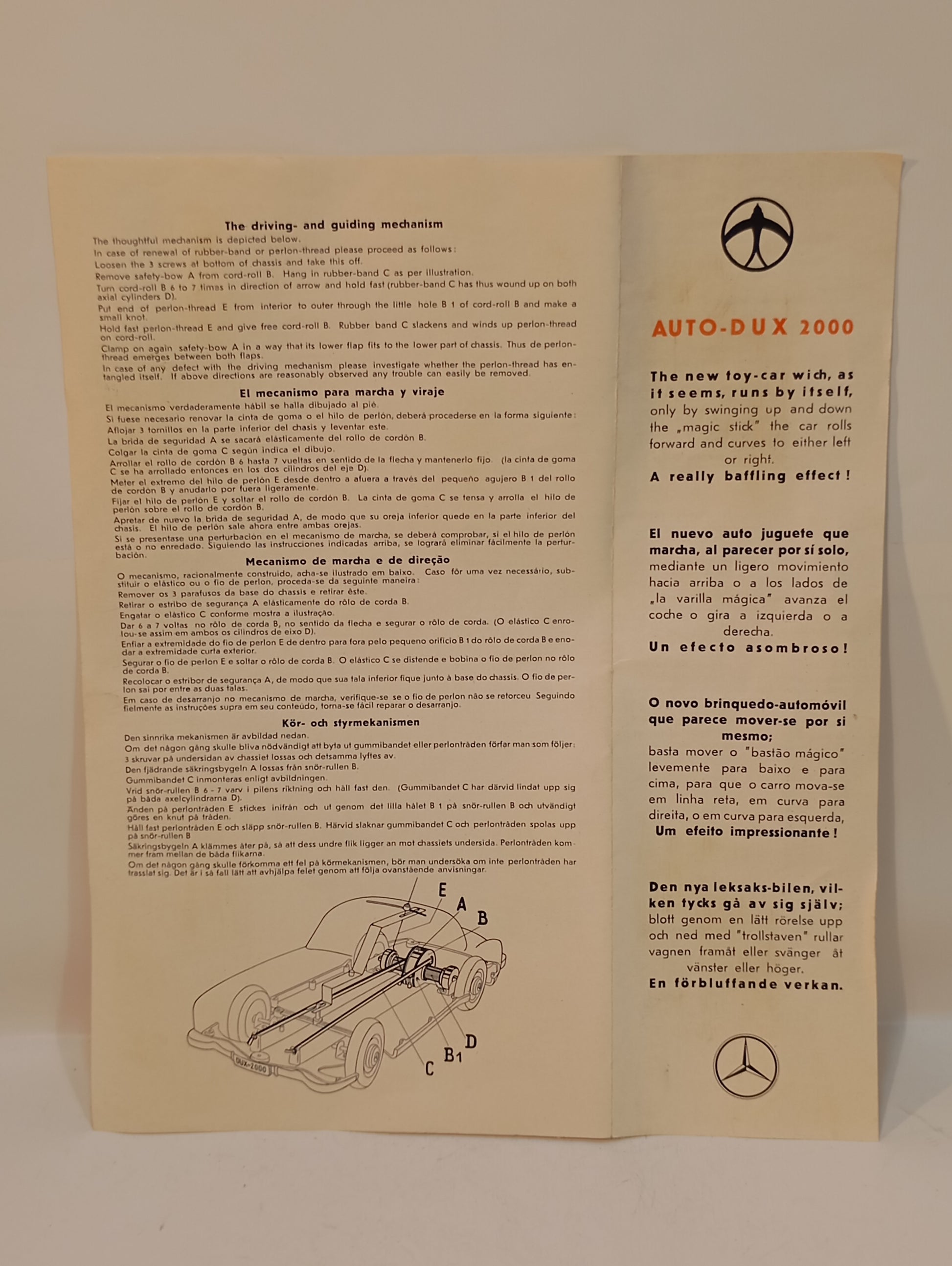 Dux 2000 Mercedes Benz 190 SL im Originalkarton