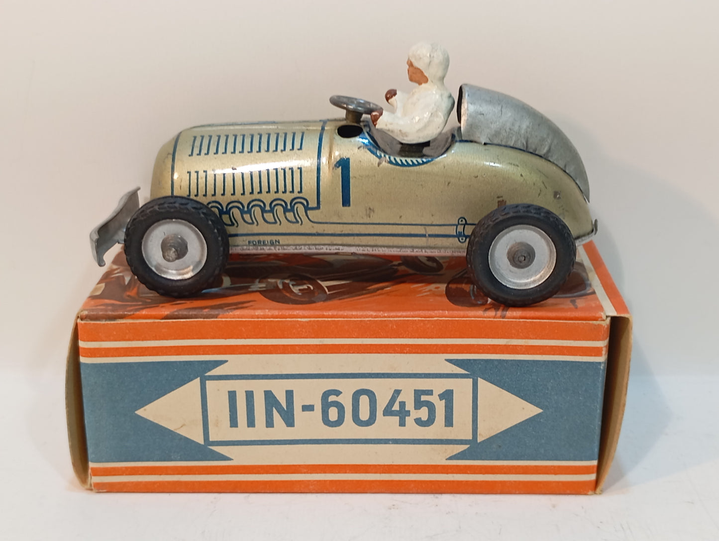 Lehmann Mercedes Silberpfeil Rennwagen Nr. 11N-60451 im Originalkarton (73363)