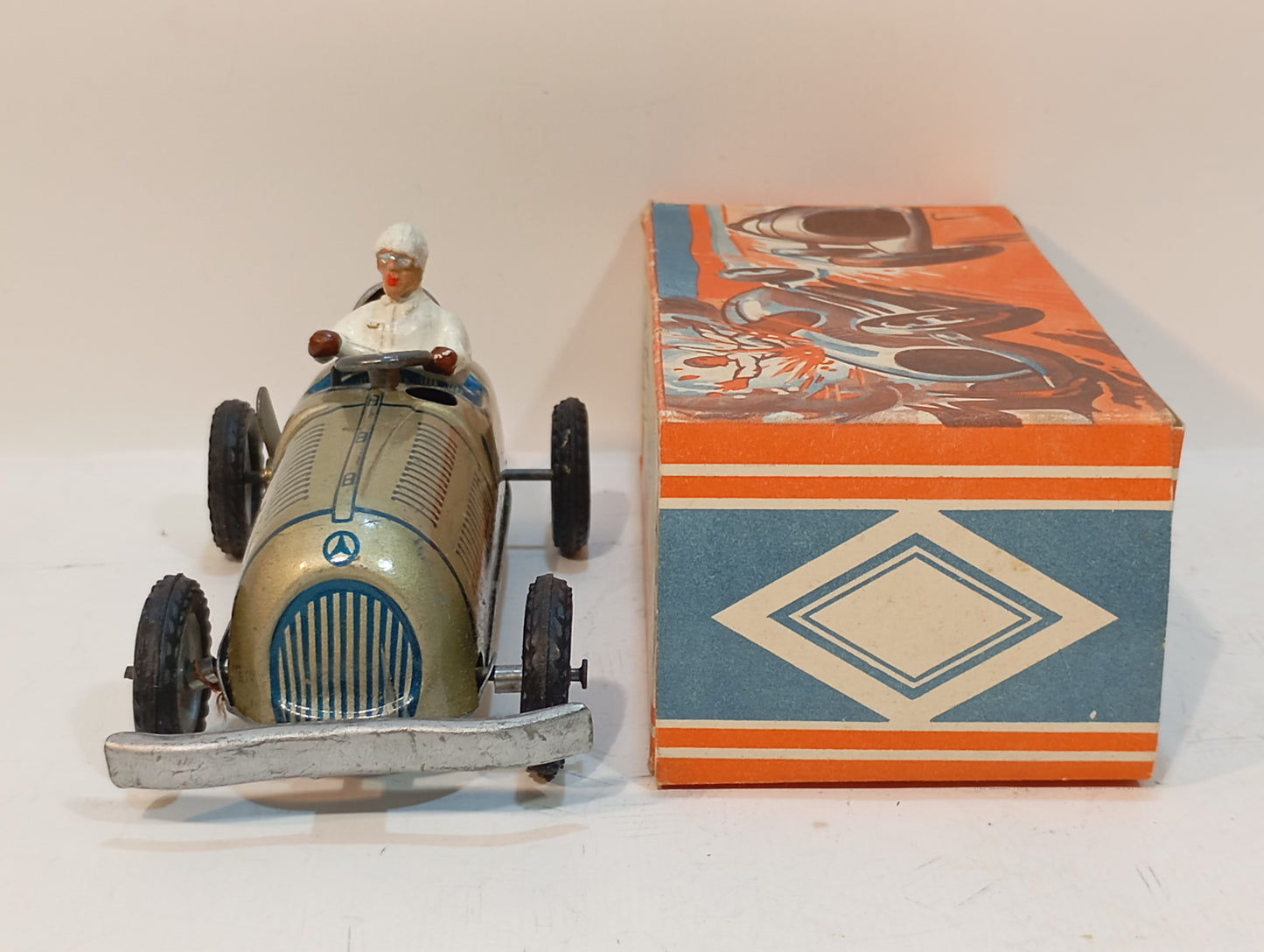 Lehmann Mercedes Silberpfeil Rennwagen Nr. 11N-60451 im Originalkarton (73363)