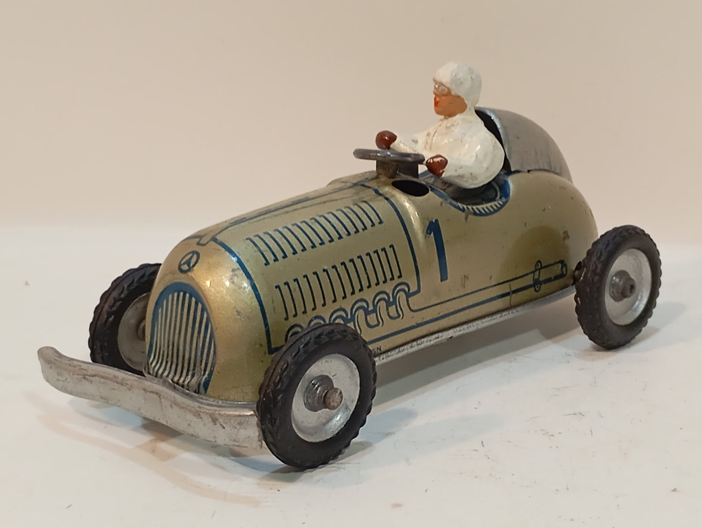 Lehmann Mercedes Silberpfeil Rennwagen Nr. 11N-60451 im Originalkarton (73363)