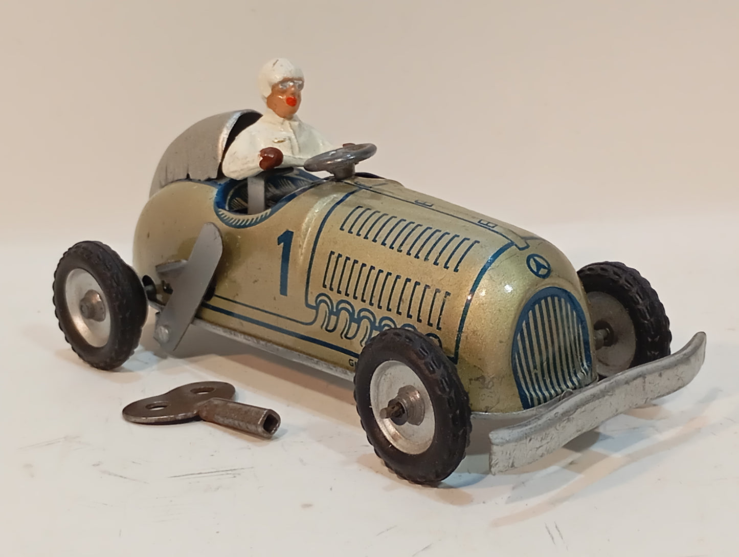 Lehmann Mercedes Silberpfeil Rennwagen Nr. 11N-60451 im Originalkarton (73363)