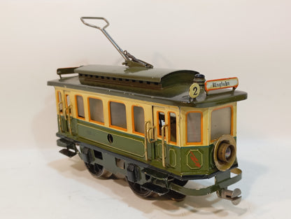 Märklin Spur 0 Straßenbahn 13070 und 13072 Anhänger (73439)