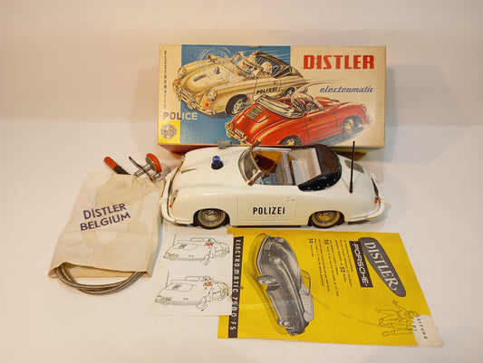 Distler Porsche 7500 Electro Matic belgische Polizei Version im Originalkarton (73419)