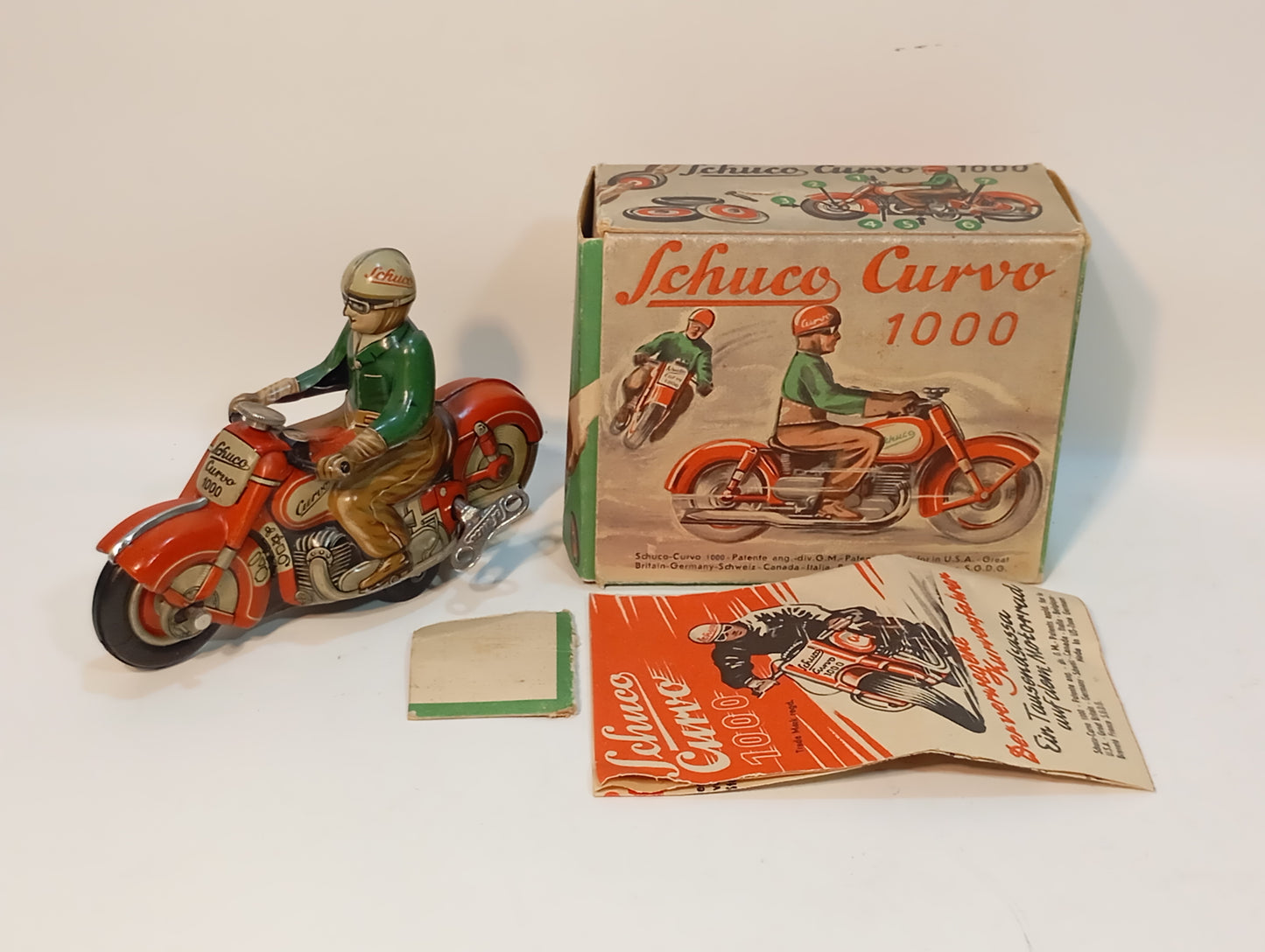 Schuco Curvo Motorrad Nr.1000 im Originalkarton (73296)