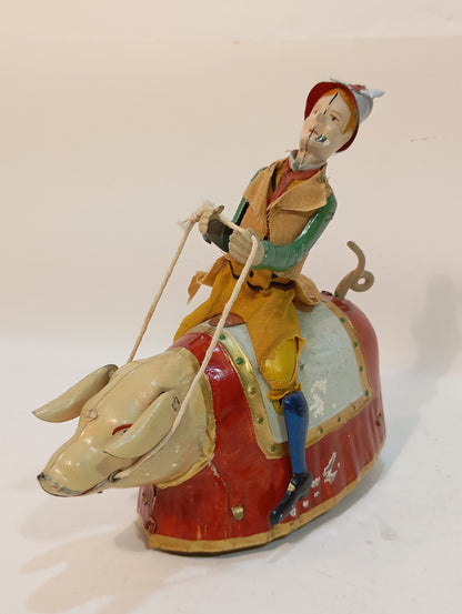 Lehmann No. 500 dancing pig in original box (73573)
