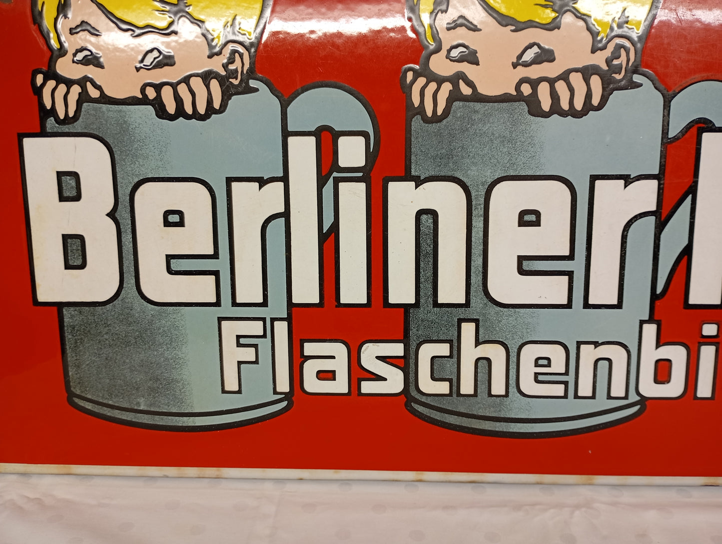 Emailschild Berliner Kindl Flaschenbiere (72362)