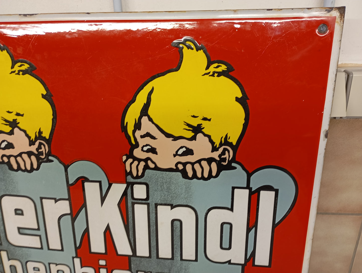 Emailschild Berliner Kindl Flaschenbiere (72362)