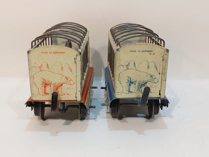 Zwei Issmayer Spur 0 Zirkus Tiertransport Wagen (73627)