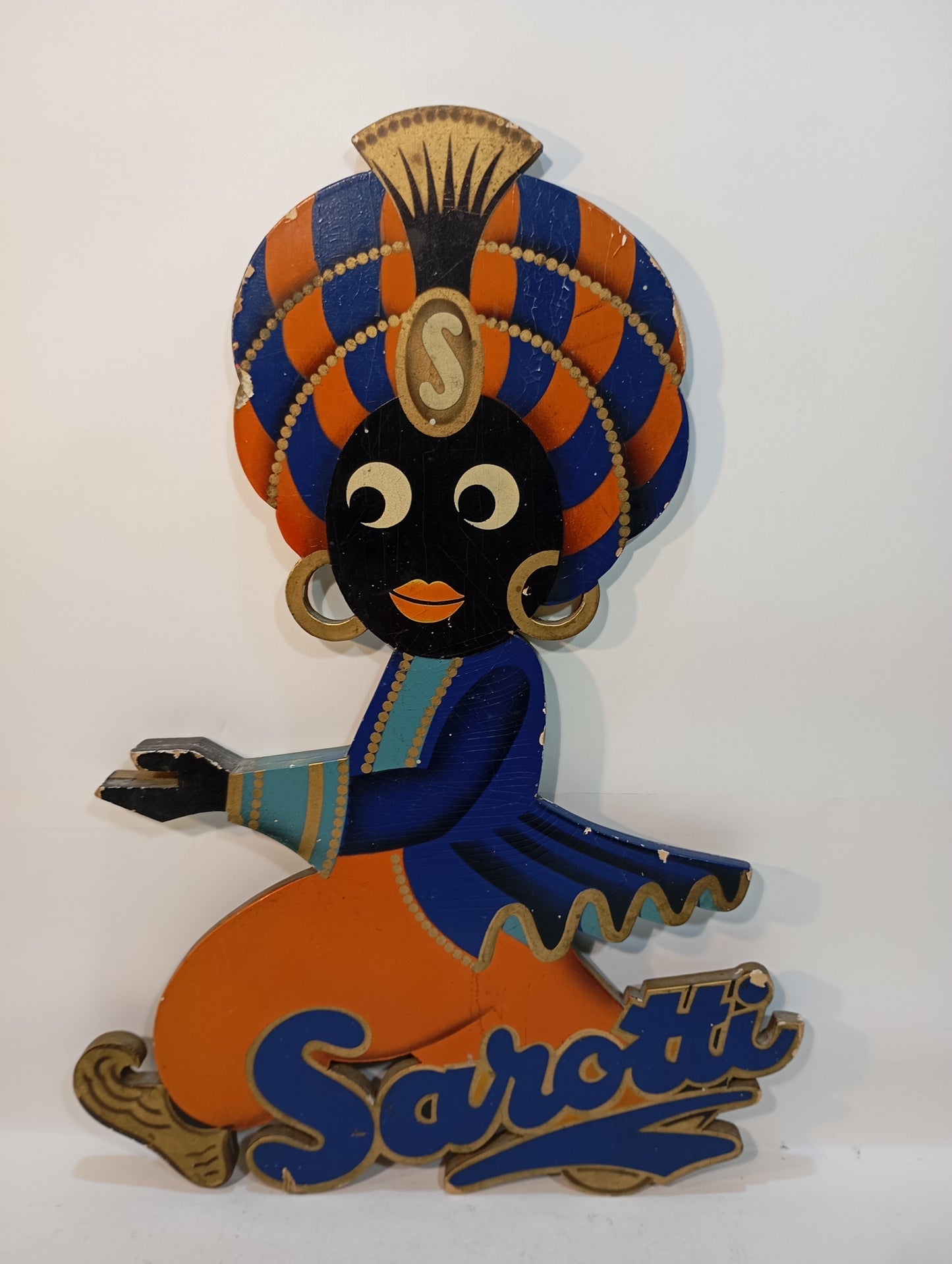 Sarotti AG Berlin Tempelhof Holz Werbeträgerfigur (73723)