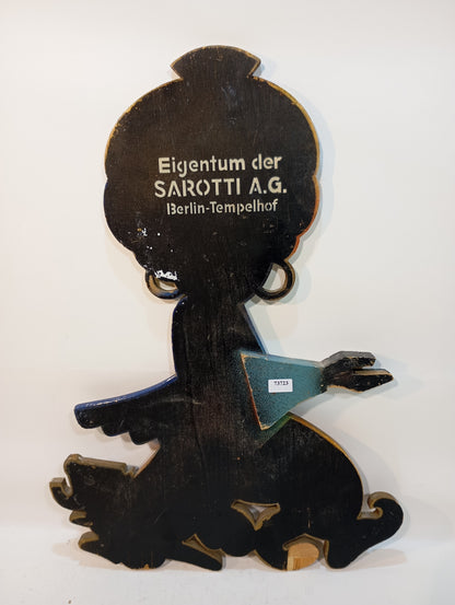 Sarotti AG Berlin Tempelhof Holz Werbeträgerfigur (73723)