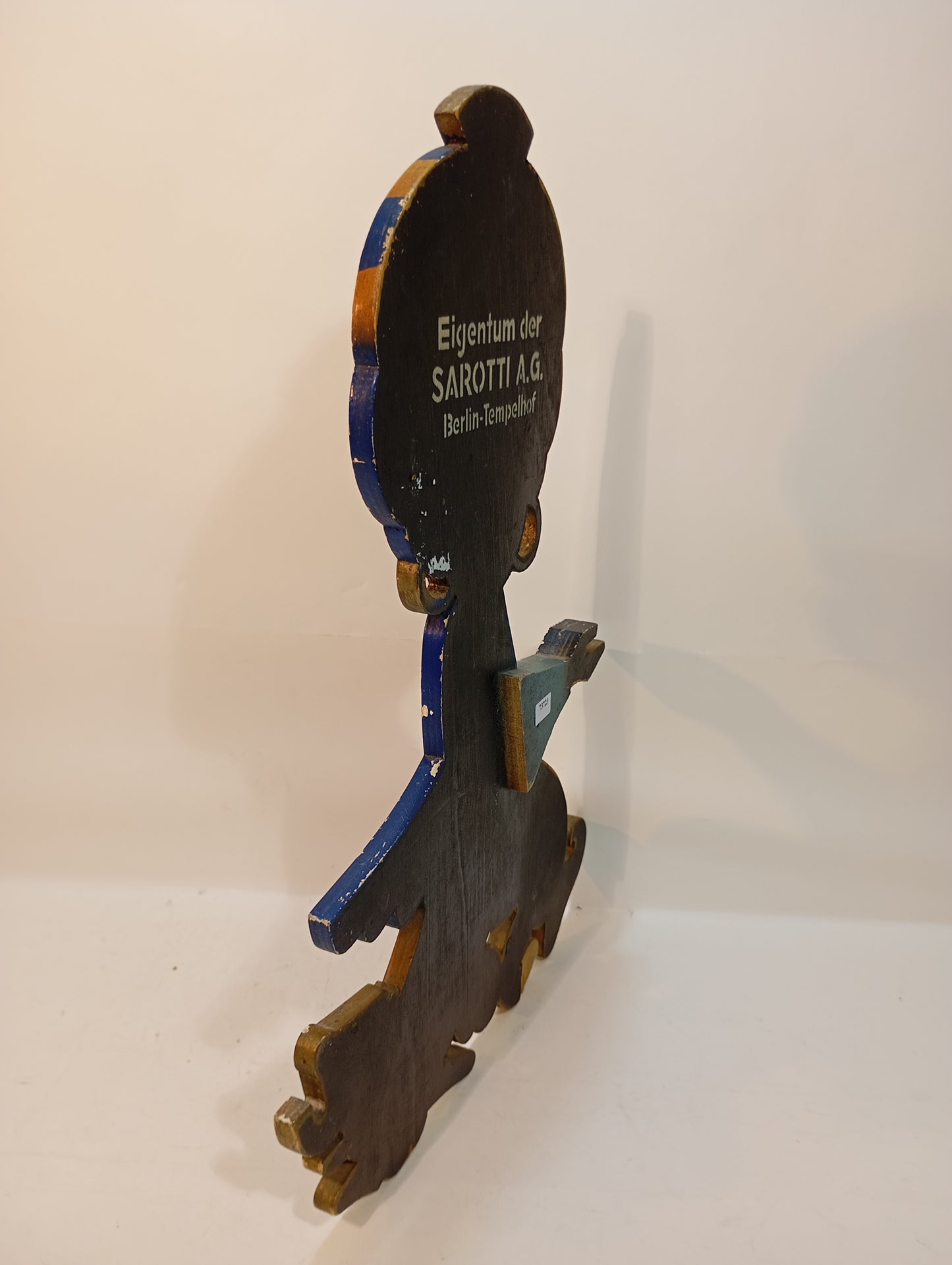 Sarotti AG Berlin Tempelhof Holz Werbeträgerfigur (73723)