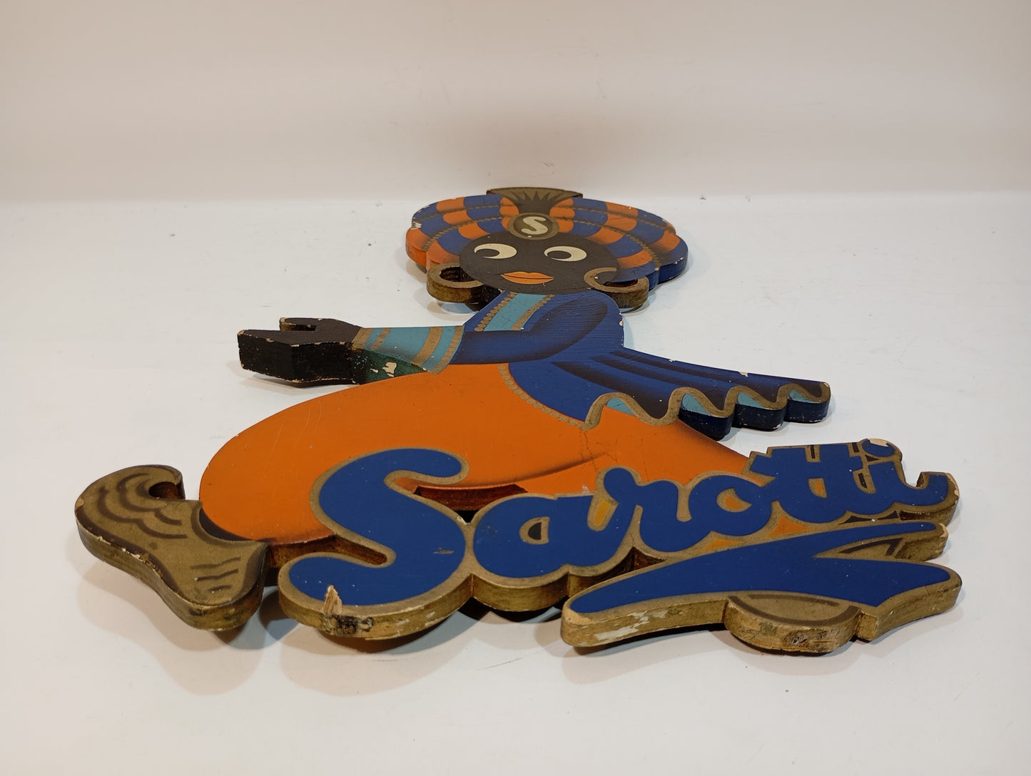 Sarotti AG Berlin Tempelhof Holz Werbeträgerfigur (73723)