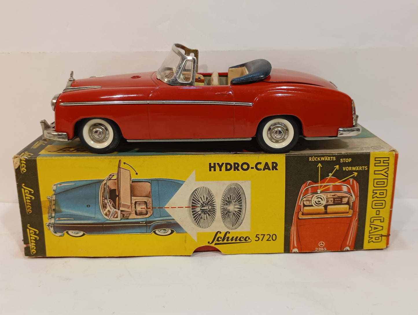 Schuco 5720 Hydro Car 220S Ponton Mercedes in original box (73603)