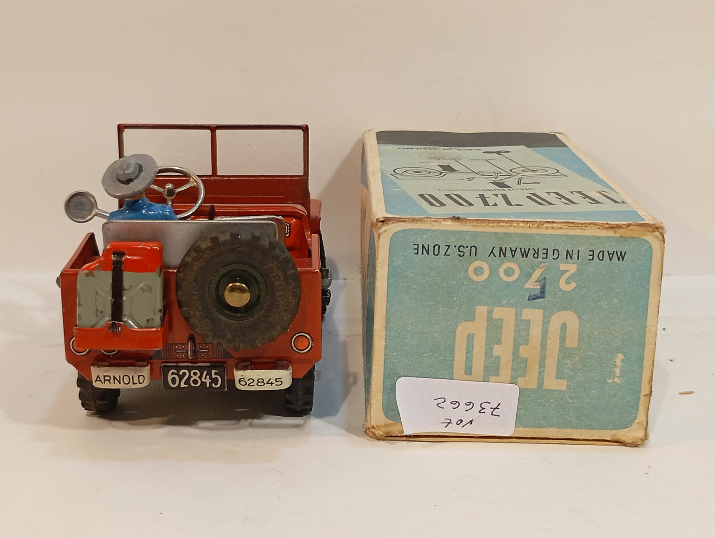 Arnold Jeep 2700 Zivilversion rot im Originalkarton (73662)