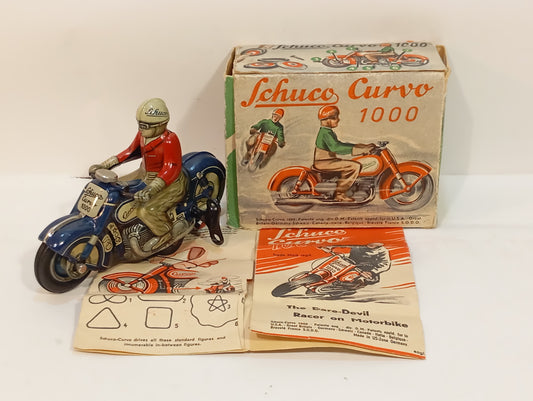 Schuco Curvo 1000 blau mit Originalkarton (73861)