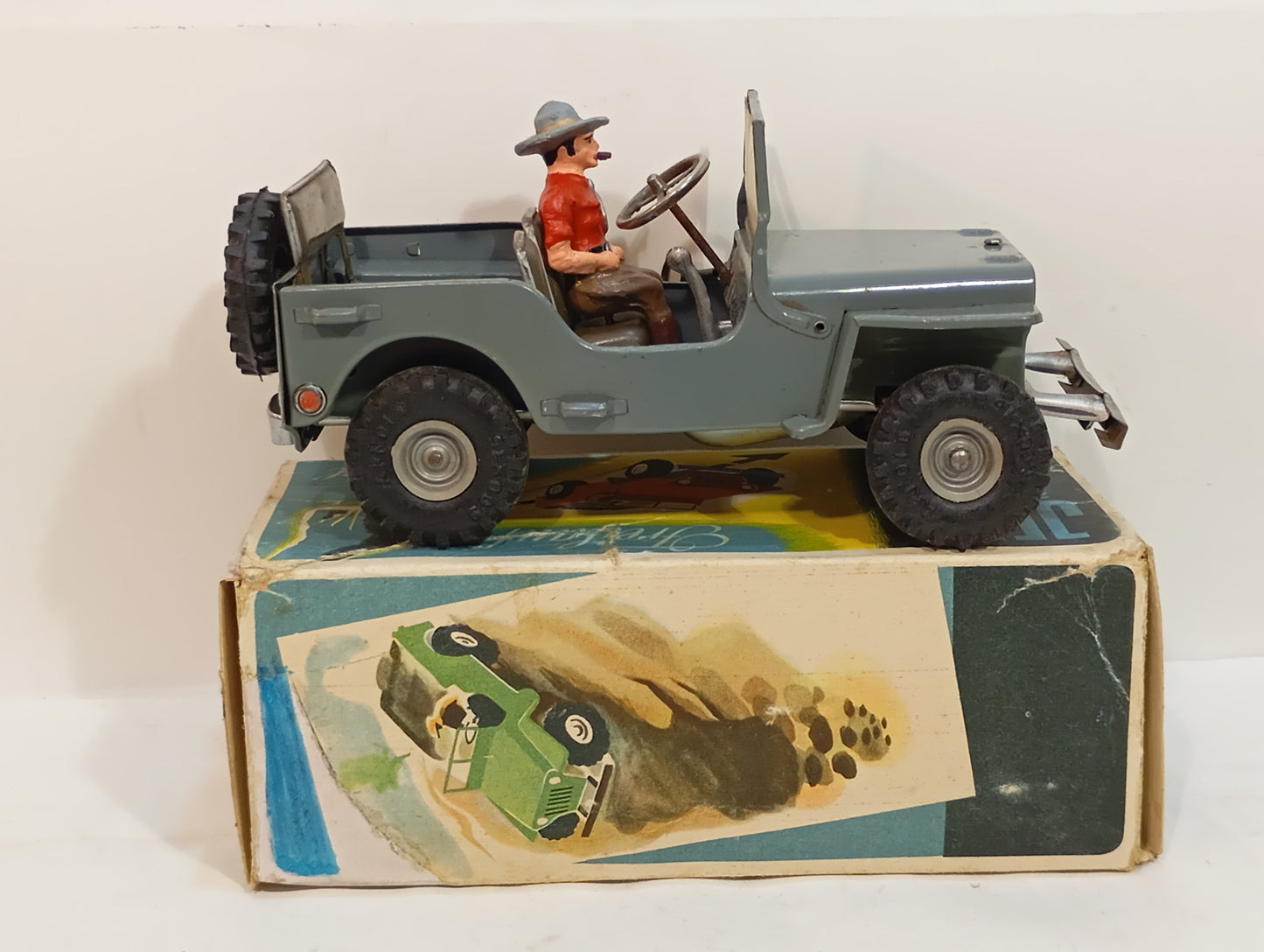 Arnold Jeep grau 2700 im Originalkarton (73902)