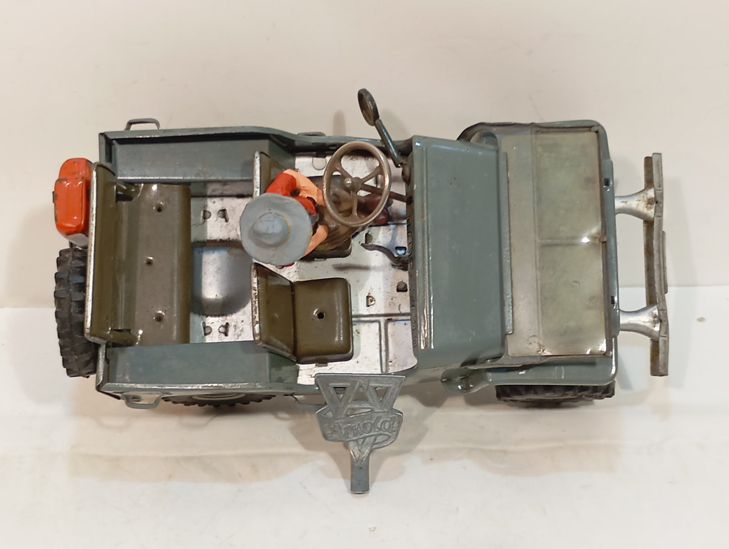 Arnold Jeep grau 2700 im Originalkarton (73902)