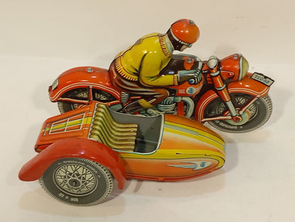 Tippco Nr. 58 rotes Motorrad-Renngespann (73918)