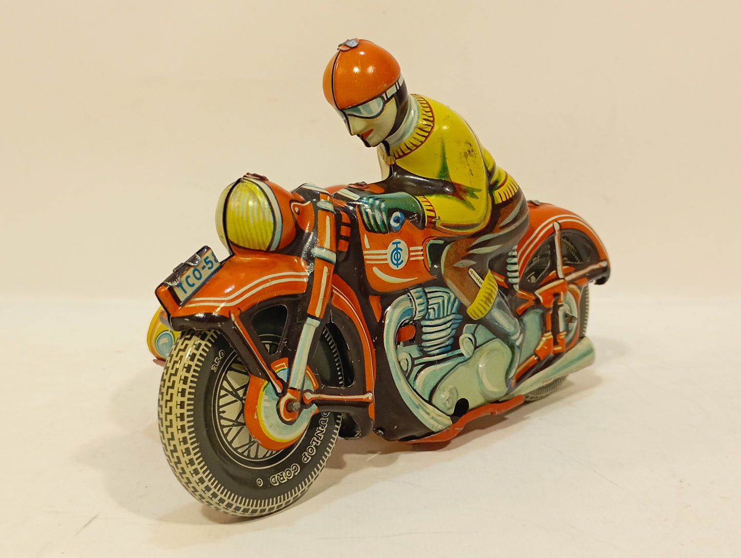 Tippco Nr. 58 rotes Motorrad-Renngespann (73918)