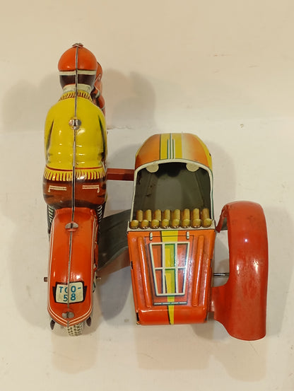 Tippco Nr. 58 rotes Motorrad-Renngespann (73918)