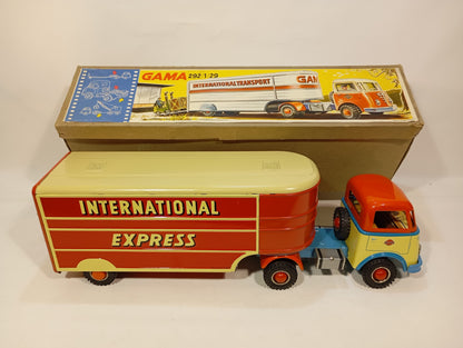 Gama 292/1/29 großer intern. Sattelzug LKW im Originalkarton (74080)