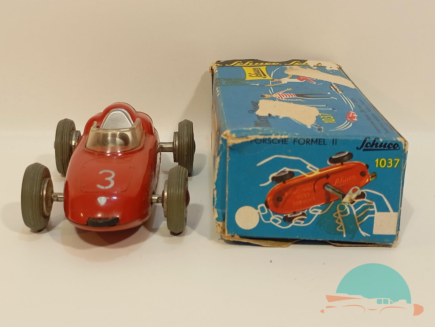 Schuco 1037 Porsche Formel 2 Rennwagen in Originalkarton (74095)