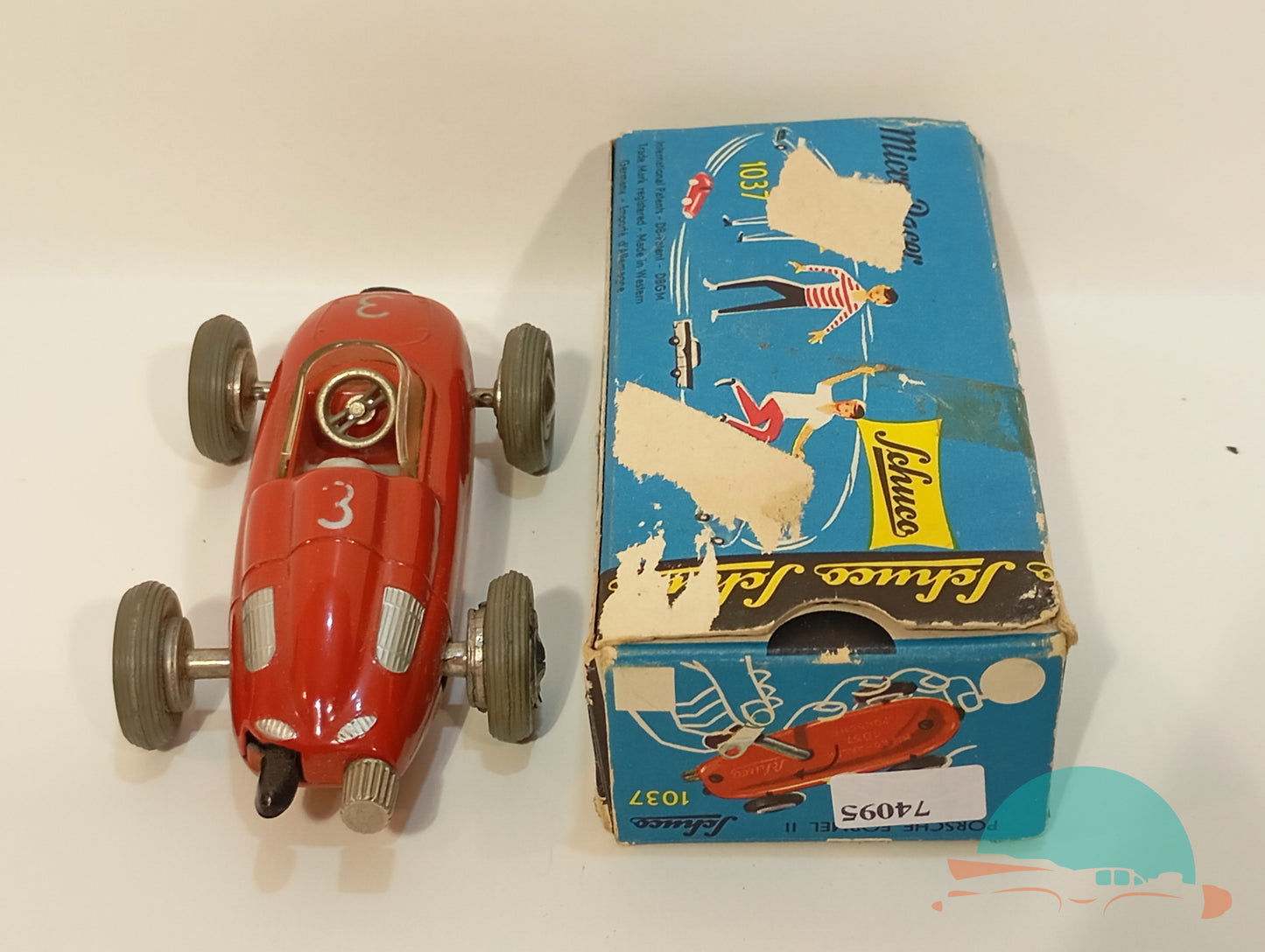 Schuco 1037 Porsche Formel 2 Rennwagen in Originalkarton (74095)