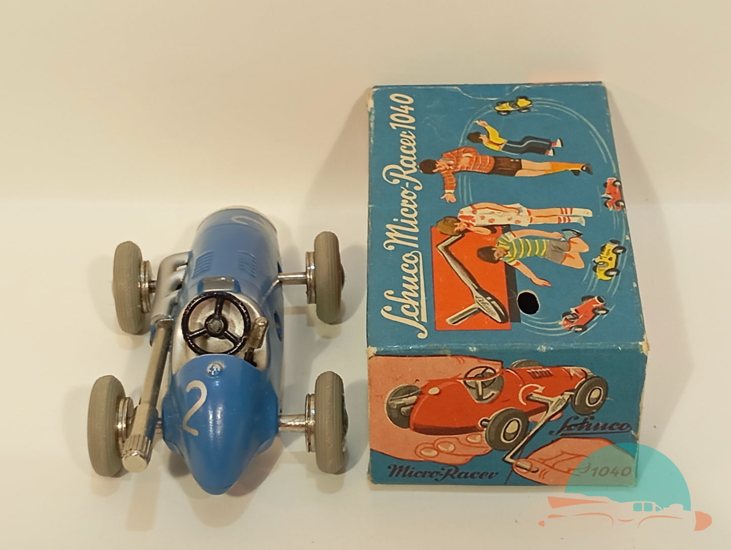 Schuco 1040 Ferrari Microracer in originaler Bildbox (74099)