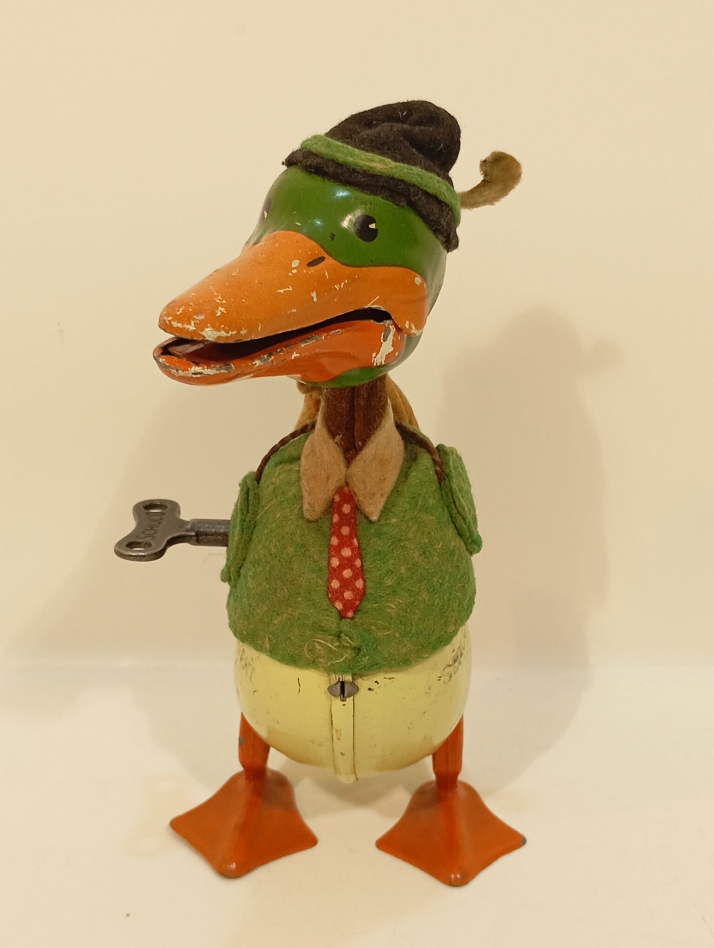 Schuco Donald Duck grün Nr. 495 mit Rucksack von 1937 (74123)