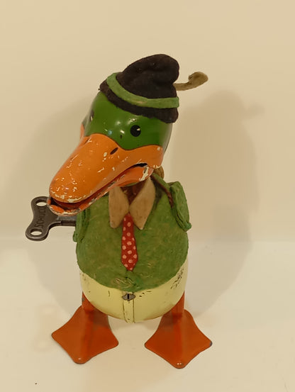 Schuco Donald Duck grün Nr. 495 mit Rucksack von 1937 (74123)