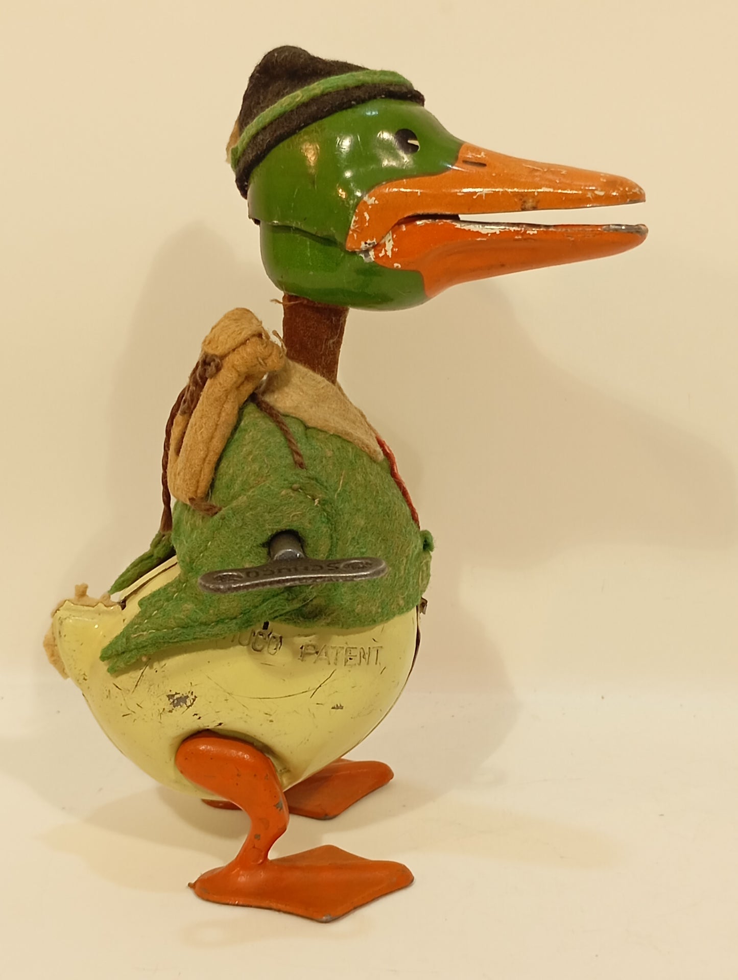 Schuco Donald Duck grün Nr. 495 mit Rucksack von 1937 (74123)