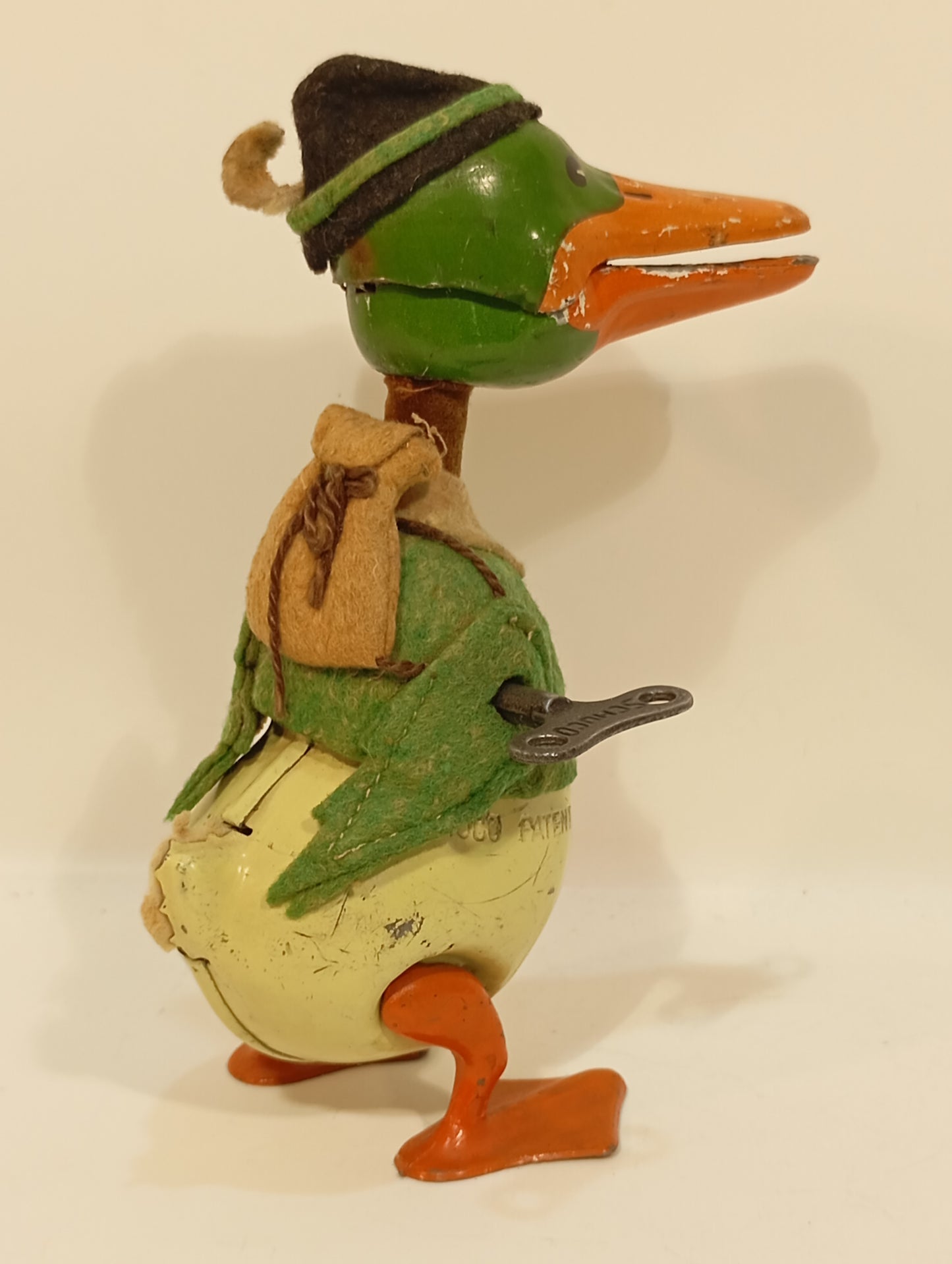 Schuco Donald Duck grün Nr. 495 mit Rucksack von 1937 (74123)