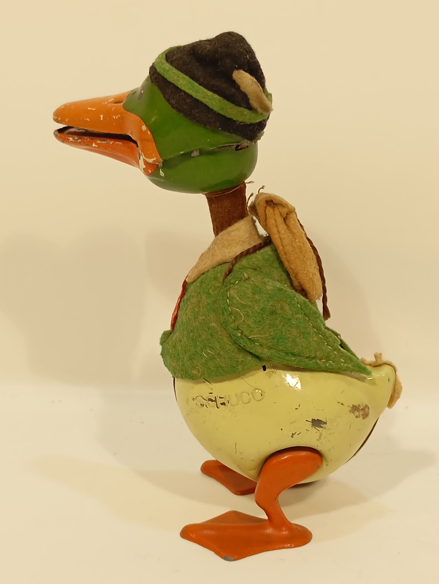 Schuco Donald Duck grün Nr. 495 mit Rucksack von 1937 (74123)