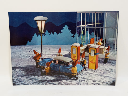 ICA Shell originale Weihnachtskarte von 1959 (74133)