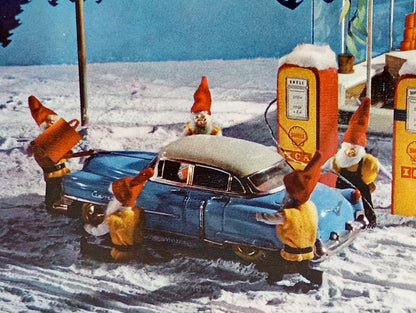 ICA Shell originale Weihnachtskarte von 1959 (74133)