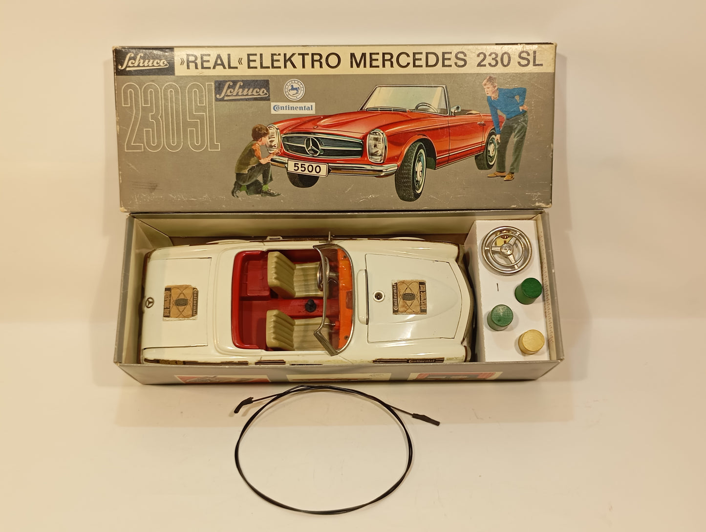 Schuco 5500 Continental Werbemodell Mercedes 230 SL im Originalkarton (73189)