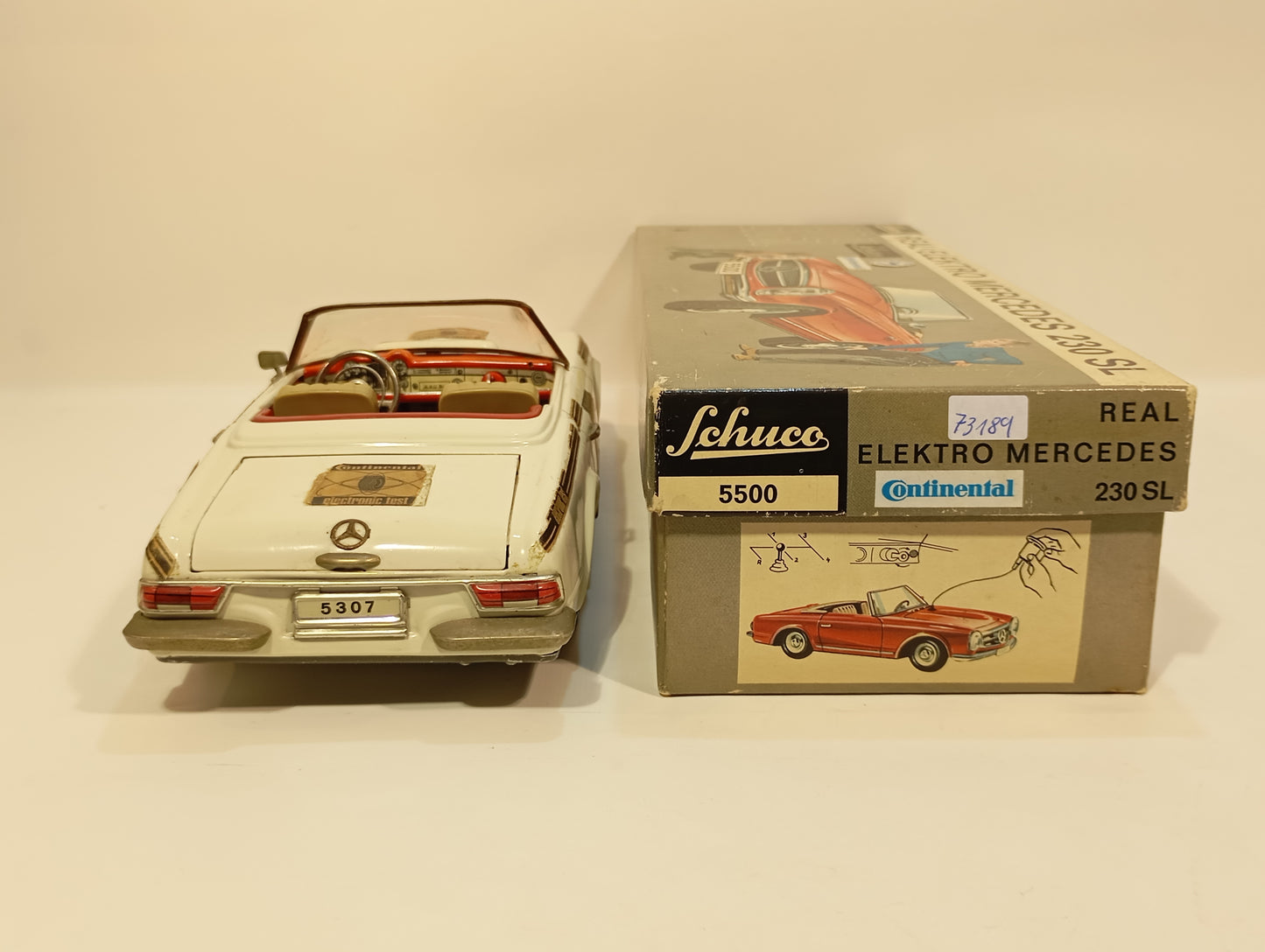 Schuco 5500 Continental Werbemodell Mercedes 230 SL im Originalkarton (73189)