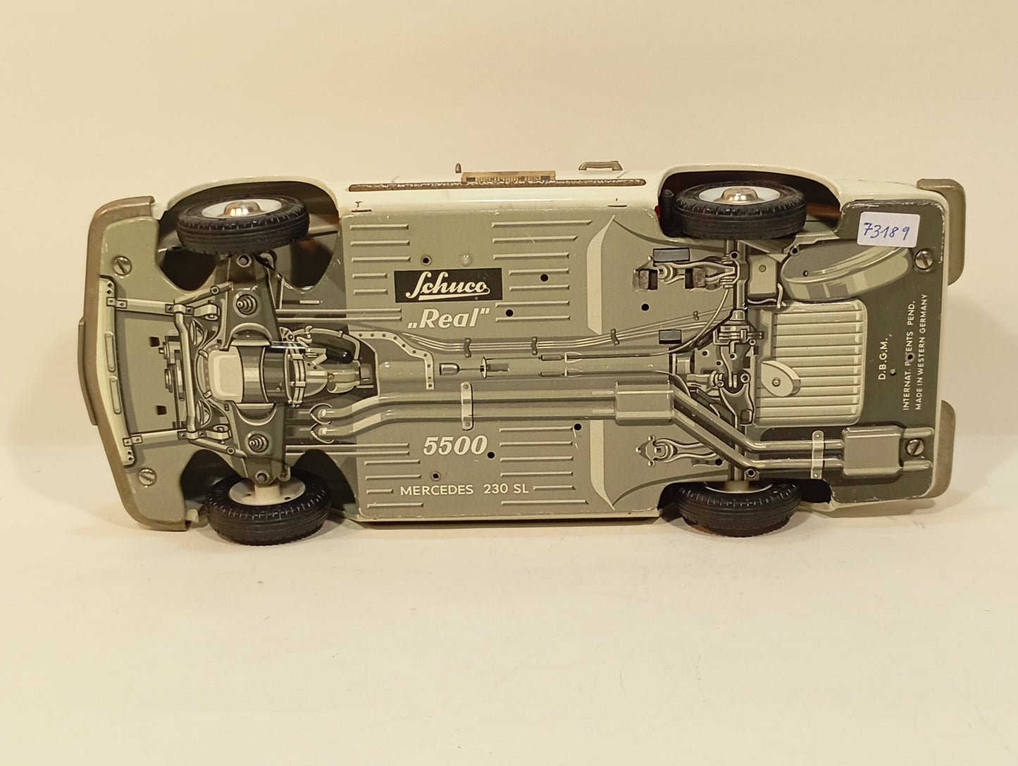 Schuco 5500 Continental Werbemodell Mercedes 230 SL im Originalkarton (73189)