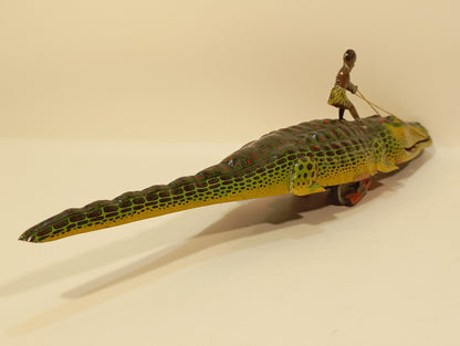 Technofix Krokodil 208M mit afrikanischer Figur (74223)