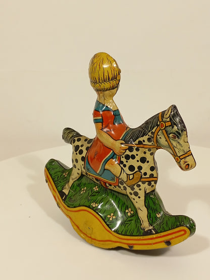 Gely Kind auf Schaukelpferd Nr. 173 (74523)
