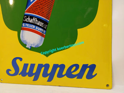 Knorr Suppen Emailschild