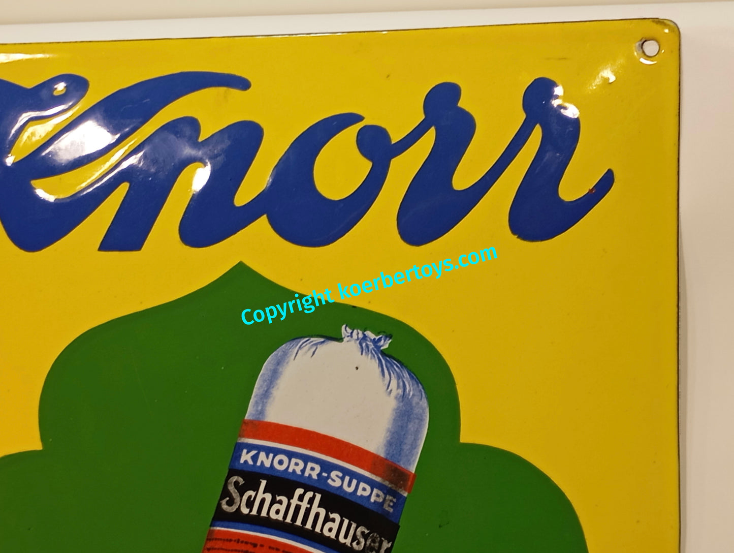 Knorr Suppen Emailschild