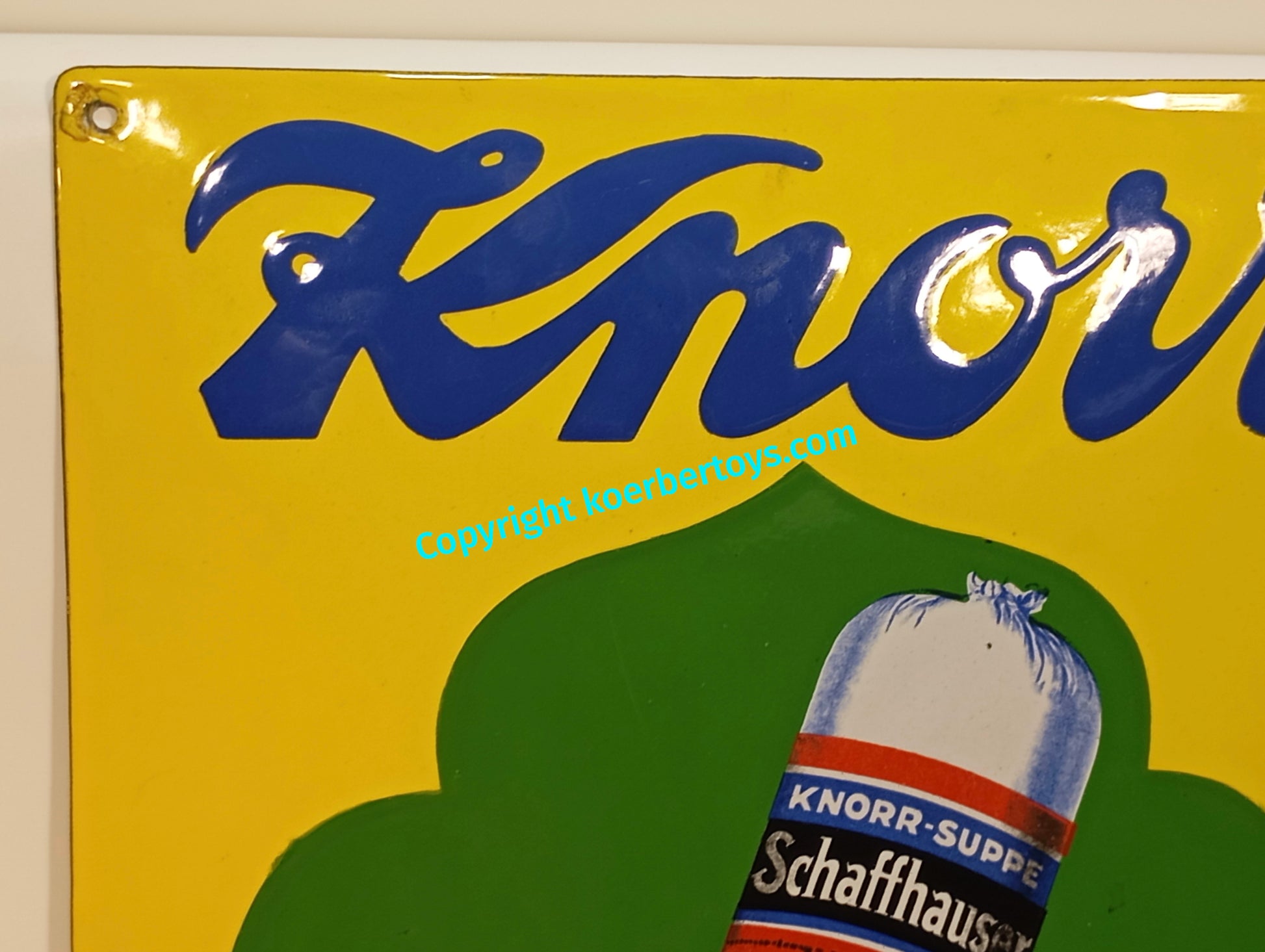 Knorr Suppen Emailschild