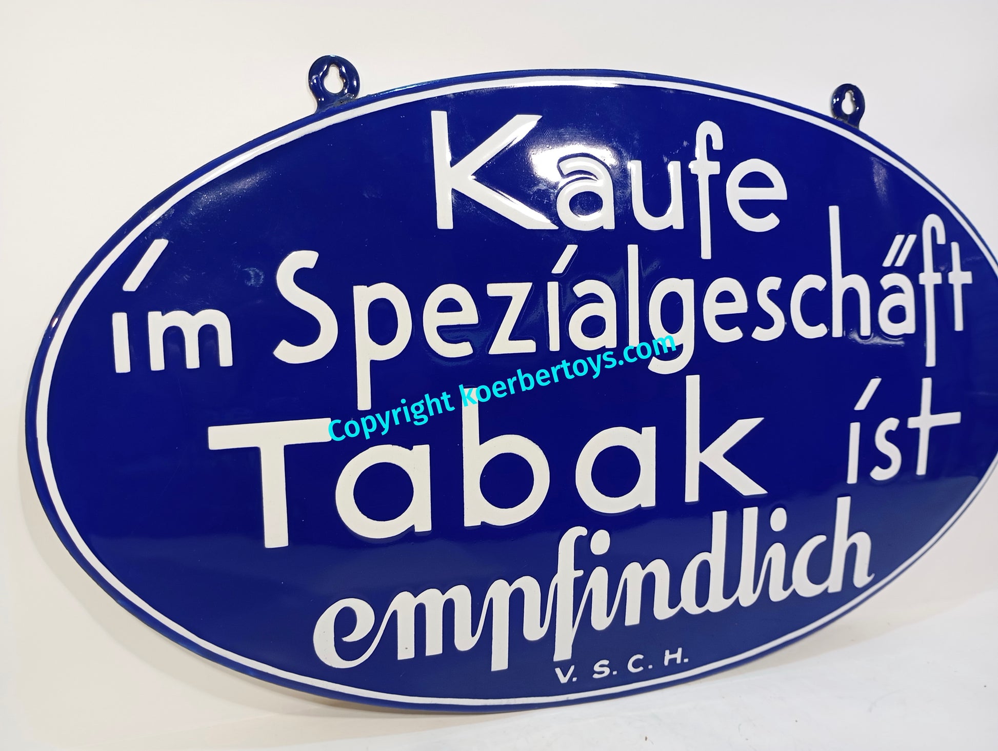 Tabak Emailschild Spezial Geschäft